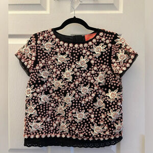Manoush beaded top sz 6